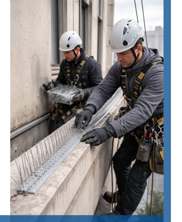 Установка шипов от птиц в Красногорске от 864 р. | ВЫСОТНИК-Крр